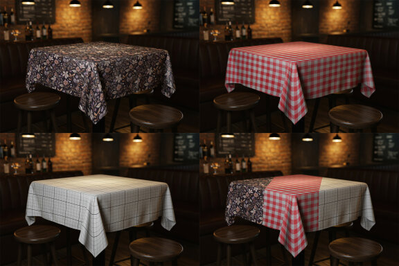 Table Cloth Professional Mockups
