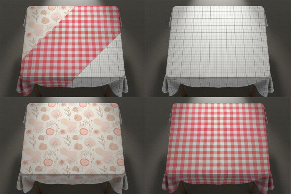 Table Cloth Professional Mockups
