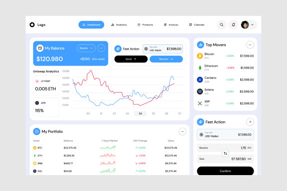 Crypto Dashboard UI Kit