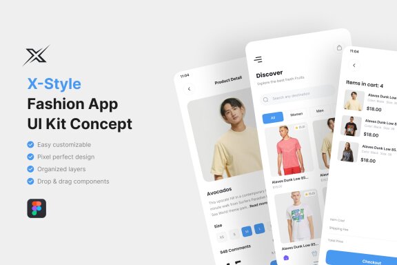 X-Style_Fashion App UI Kit 