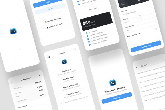 AI Chatbot App UI Kit