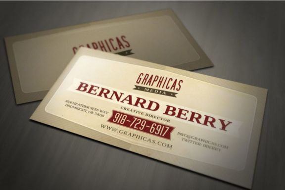 Retro Business Card Template 03