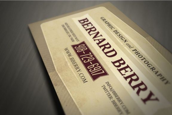Retro Business Card Template 03