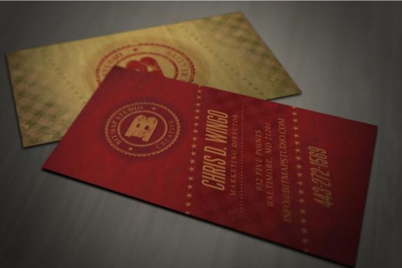 Retro Business Card Template 05