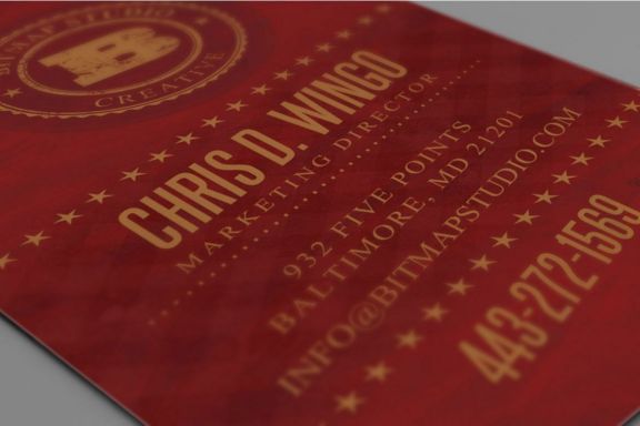 Retro Business Card Template 05