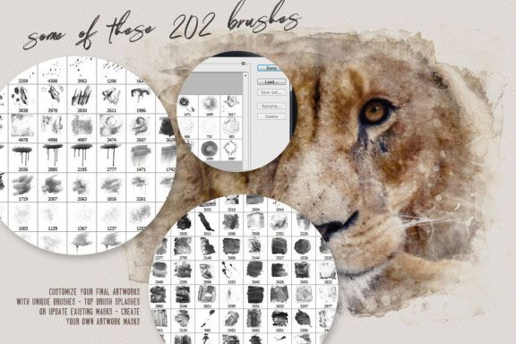 202 Watercolor Brushes