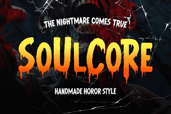 Soulcore Horror Display Font