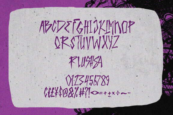 Creash Dump Handwritten Brush Font