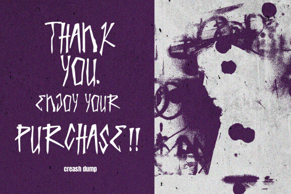 Creash Dump Handwritten Brush Font