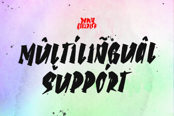 Dawn Atherisk Speed Hard Brush Font