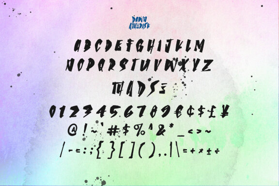 Dawn Atherisk Speed Hard Brush Font