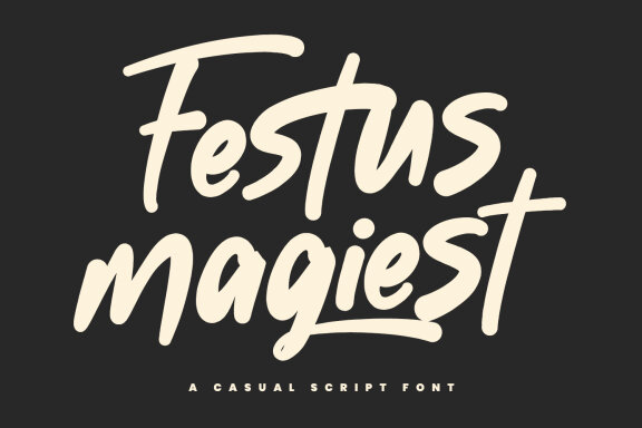 Festus Magiest Casual Script Font