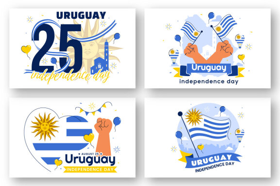 10 Uruguay Independence Day Illustration
