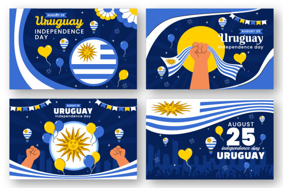 10 Uruguay Independence Day Illustration