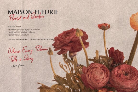 Single Flower | Script Handwritten