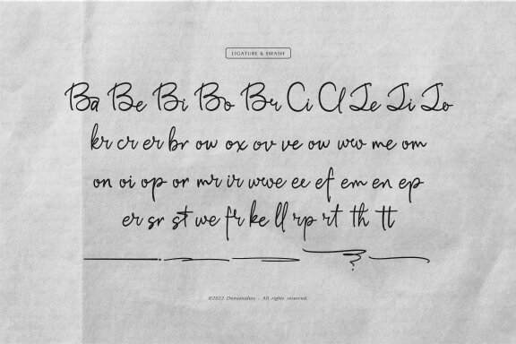 Single Flower | Script Handwritten
