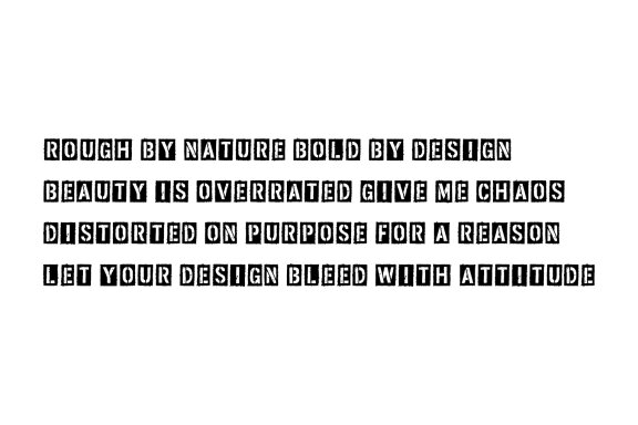 Trash Block Font