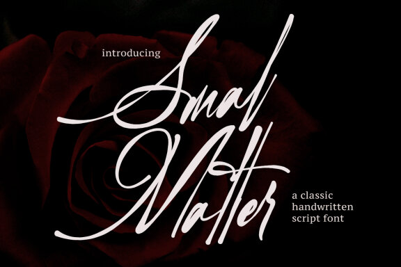 Smal Matter Classic Handwritten Script Font