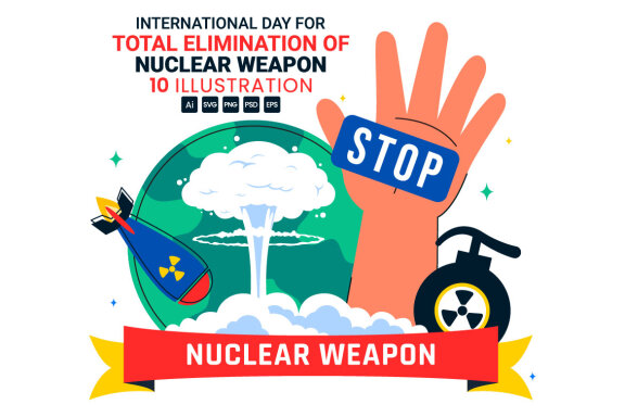 10 Total Elimination of Nuclear Weapon Illustration