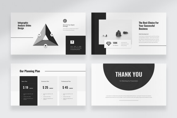 Monora - Monochrome PowerPoint Template