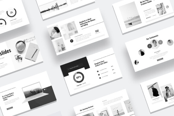 Monora - Monochrome PowerPoint Template