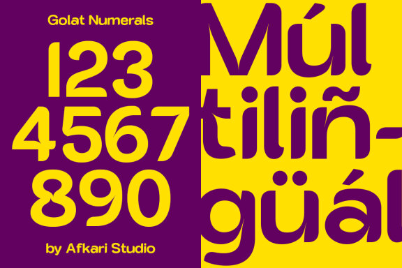 Golat - Modern Sans Serif Display Font