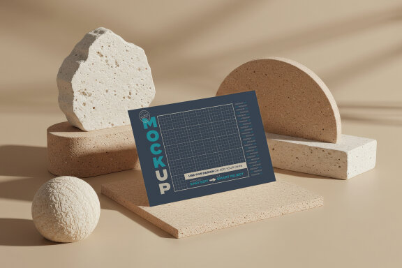 Personal Card Stone Set Mockups