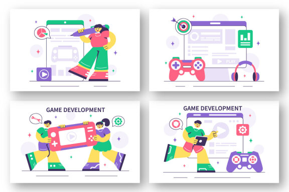 10 Game Development Process Illustration