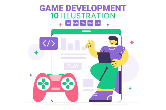 10 Game Development Process Illustration