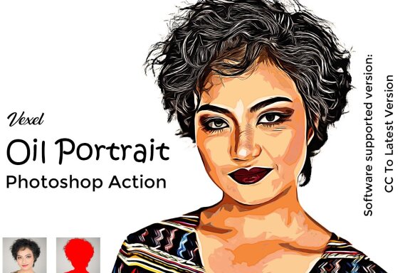 Vexel Oil  Portrait Photoshop Action