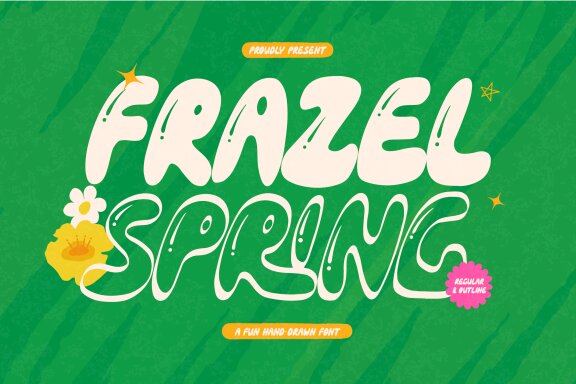 Frazel Spring | Fun Hand Drawn Font