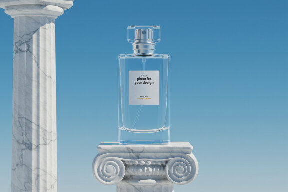 Perfume Eau de Toilette Label Mockups