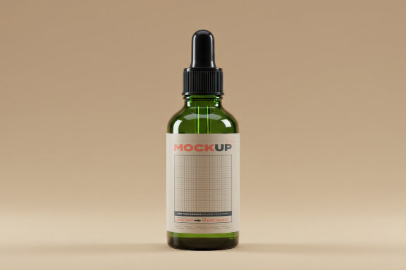 Dropper Bottle Label Mockups
