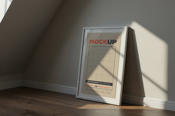 Simple Frames Mockup on House