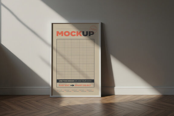 Simple Frames Mockup on House
