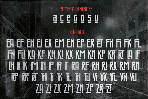 Noirline Modern Label Font