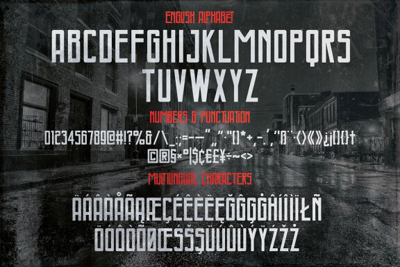 Noirline Modern Label Font