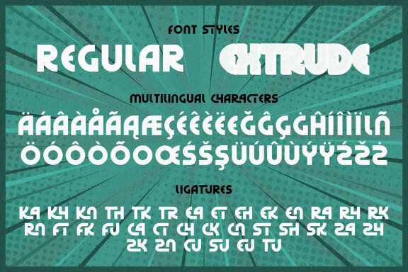 Retro Rush - Bold Display Font