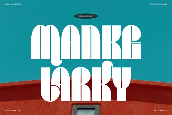 Manke Larky | Bold Display Sans