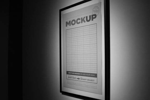 Classy Black and White Poster Mockups