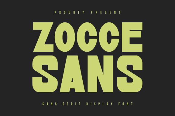 Zocce Sans Serif Display Font