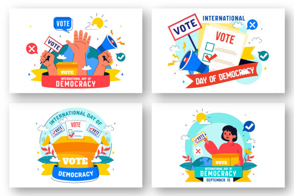 10 Day of Democracy Illustration