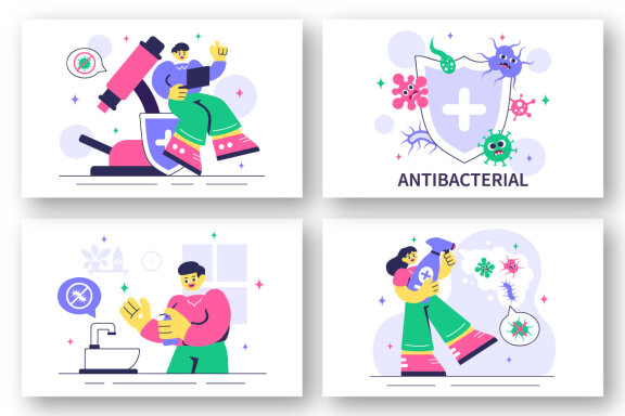 11 Antibacterial Practices Illustration