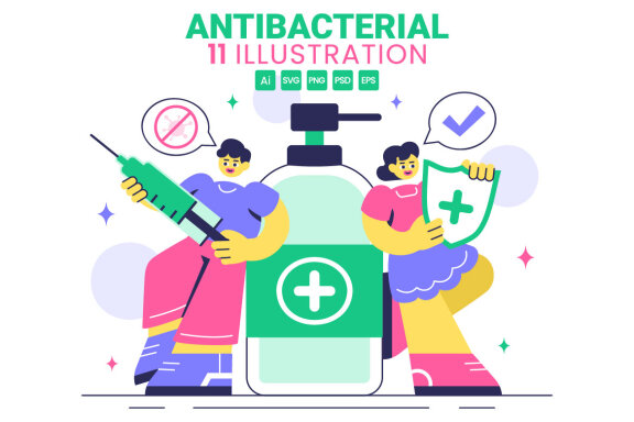 11 Antibacterial Practices Illustration