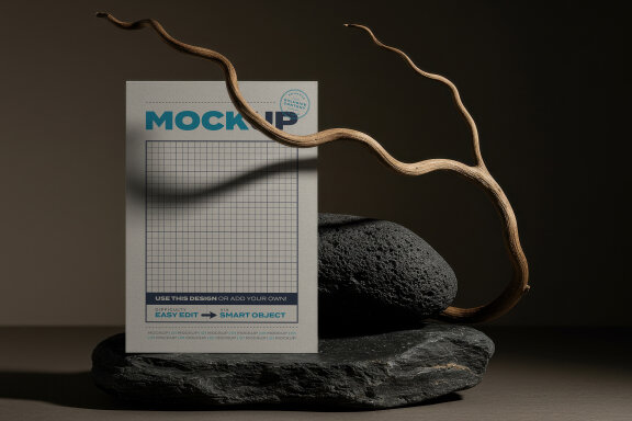 Print Editorial Elements Mockups