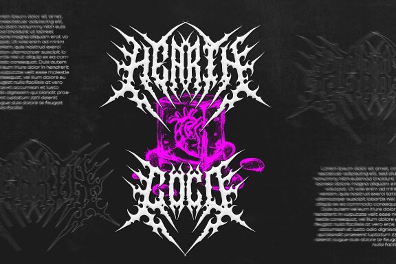 Mikrion | Black Metal Font