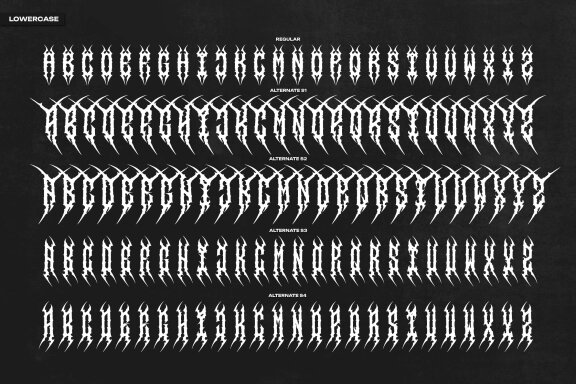 Mikrion | Black Metal Font