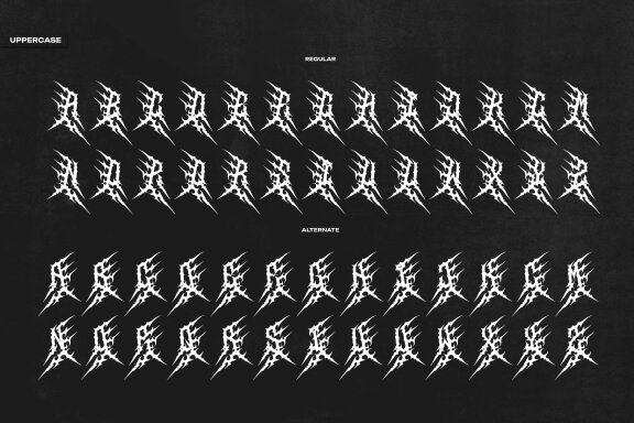 Mikrion | Black Metal Font