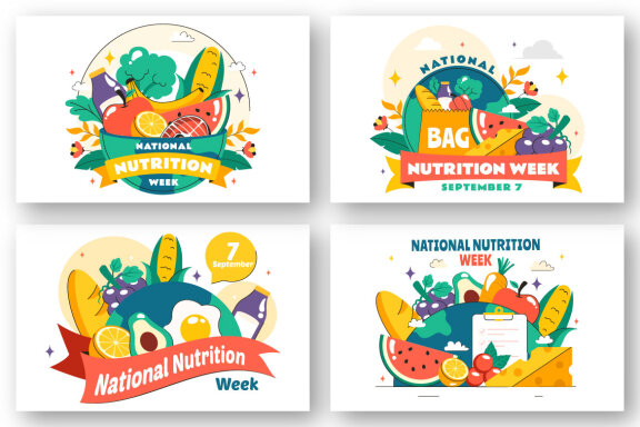 10 National Nutrition Week Day Illustration