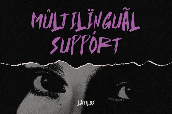 Lamilos Authentic Freehand Style Brush Font